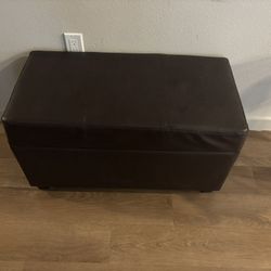 Genuine Leather Ottoman 