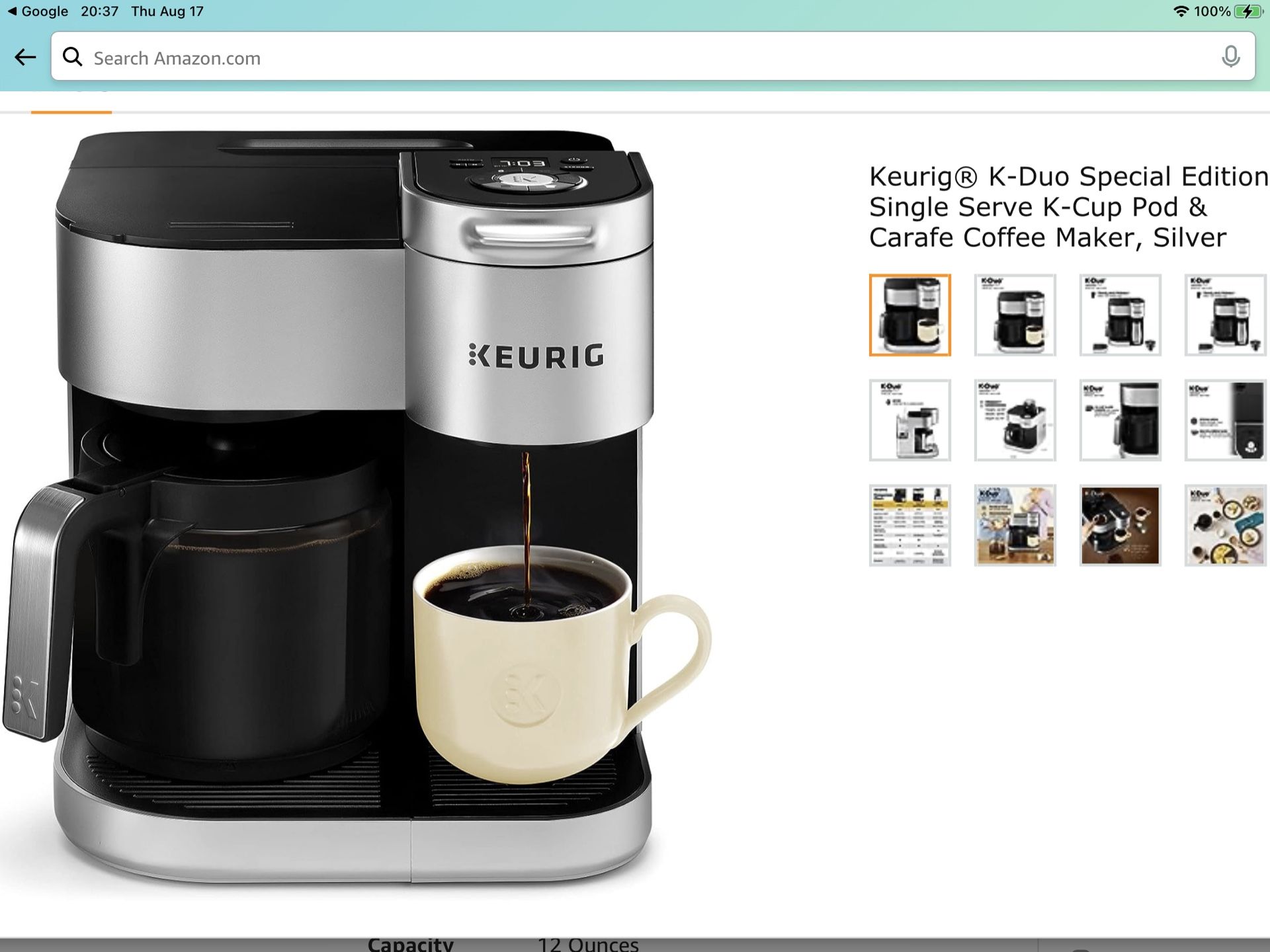 K Duo Keurig Single Serve Amazon Keurig K-Duo Essentials Single