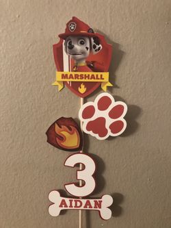 Paw patrol decorations - centerpieces