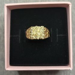 10k Gold Nugget Ring 