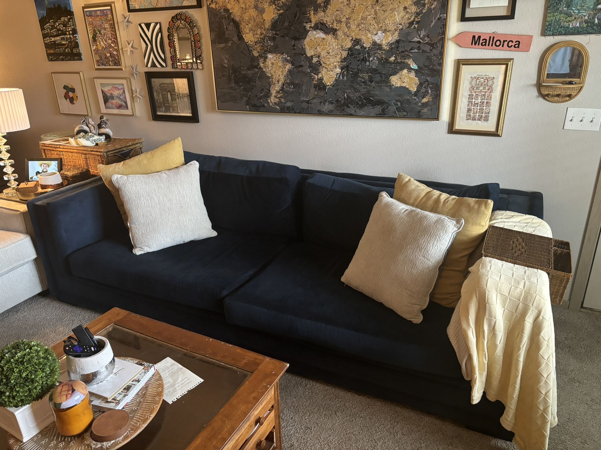 Blue WayFair Couch