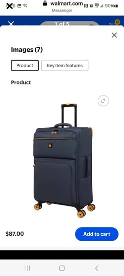 IT LUGGAGE COMPARMENT 28" checked sofside 8 wheel expandable spinner new with tag pick up in pomona $75