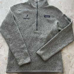 Patagonia Women’s Better Sweater 1/4 Zip Fleece Heather Gray Barefoot Sz  Medium