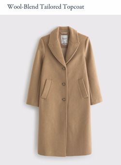 Abercrombie & Fitch Dad wool coat size xs in tan