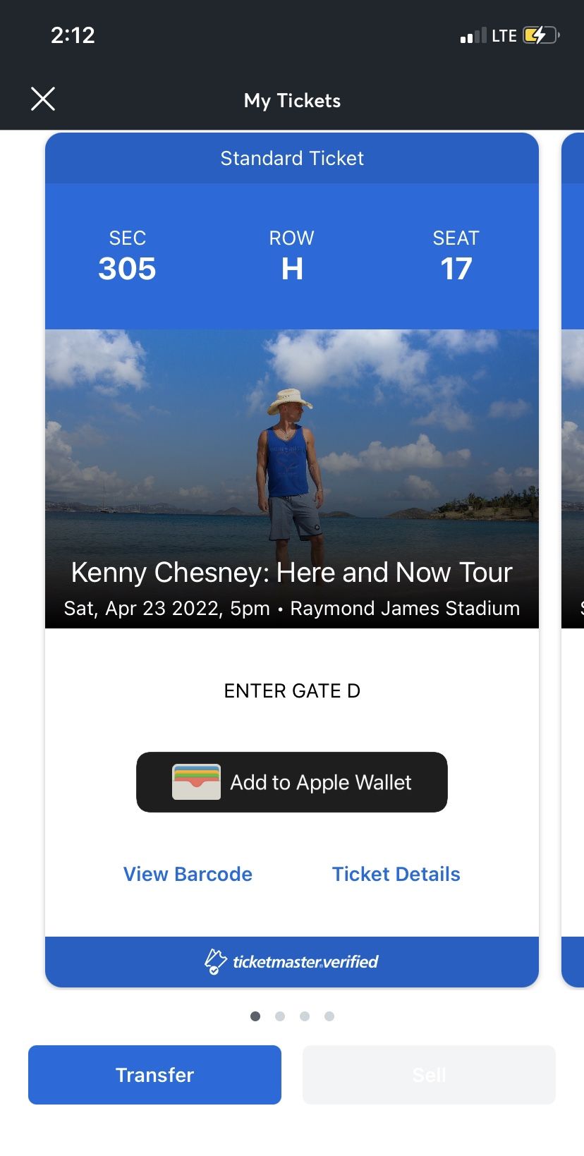 Kenney chesney tickets - Tampa April 2022
