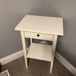 Night Stand With Drawer And Open Storage Shelf 