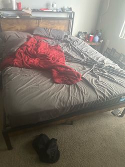 Queen Size bed and frame
