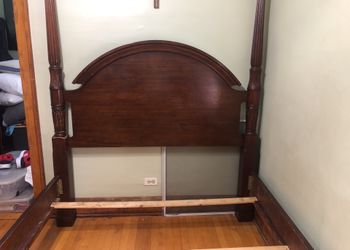 Queen Bed Frame And  a Night Stand 