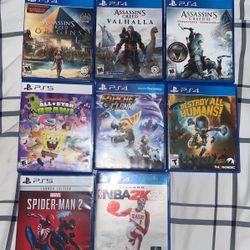 Video Game Lot PS4 And Ps5 SEND OFFERS