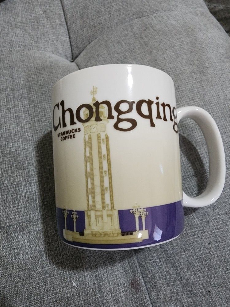 Starbucks Chongqing China Coffee Tea Cup 16 Oz Global Icon City Collectors Mug