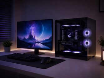 🔥Gaming PC Custom Built by AREA-51 ✅🎮 Full RGB / Ryzen 5 7500X3D / 16GB RAM / 1TB SSD 🖥 RTX 5060 8GB GPU 💥 Windows 11 Pro / 1 Year Warranty ‼️ $0 