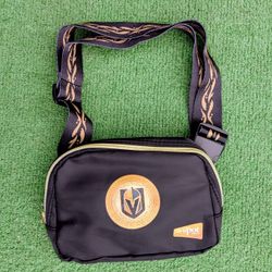 Vegas Golden Knights VGK Logo Crossbody Zipper Adjustable Accessory Bag NWT