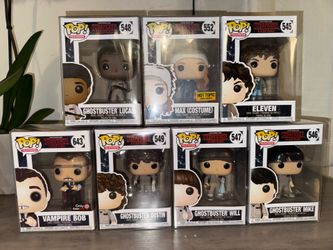 Stranger things ghostbuster Funko pops set of 7