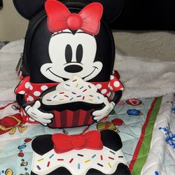 Minnie Mouse Cupcake Backpack Loungefly 