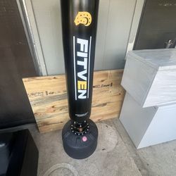 Punching Bag With Boxing Gloves 
