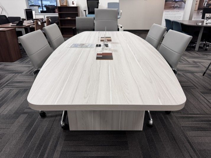 Sale! Save $100 Off New 8ft Boat Shaped Conference Tables