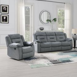 Brand New Recliner Sofa With Matching Lazy Boy Style Recliner Chair Sofa Has USB 