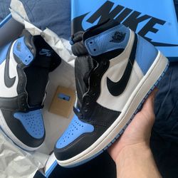 Jordan 1 Unc Toe Size 8m/9.5W