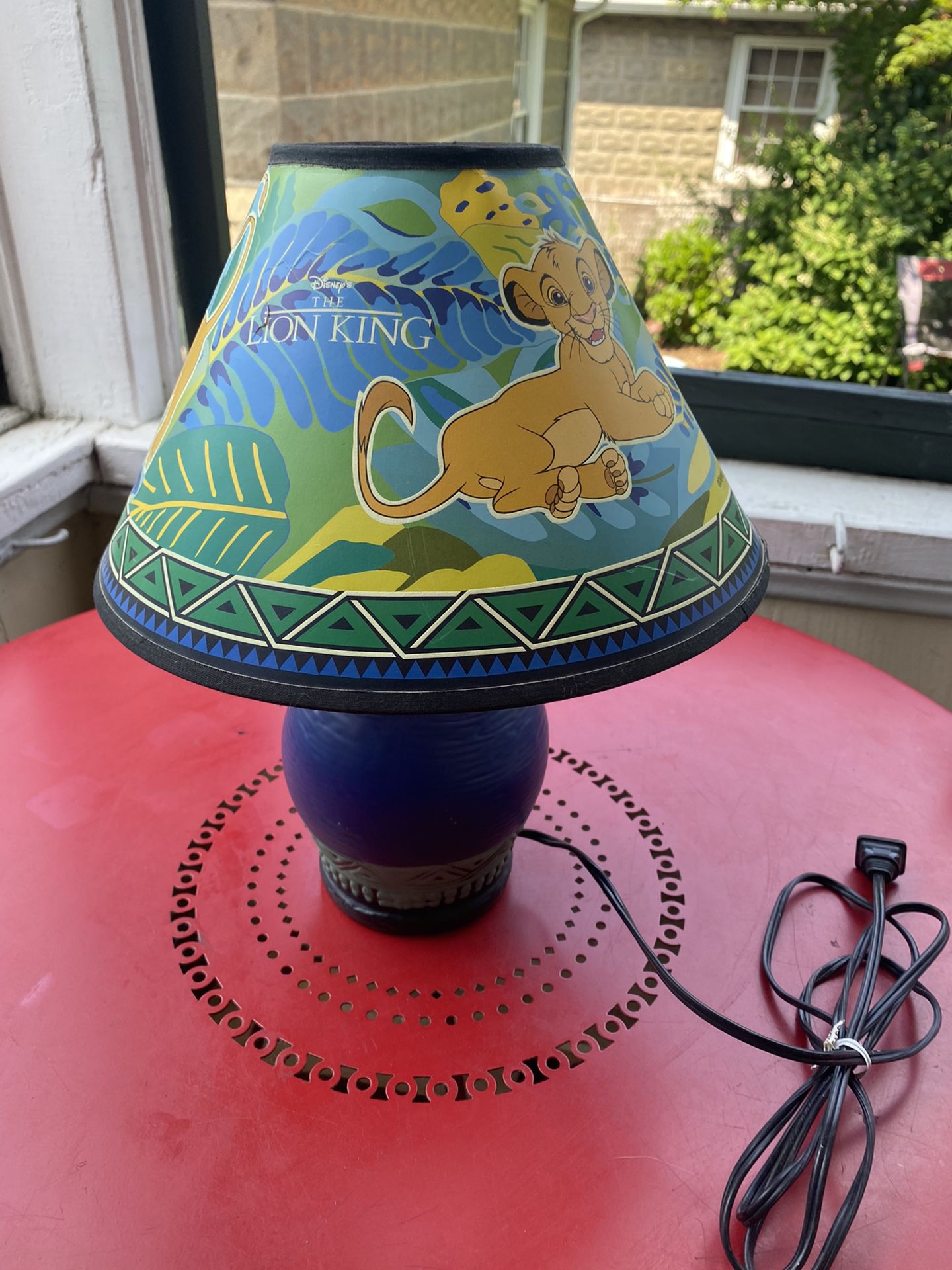 Vintage Lion King Lamp 
