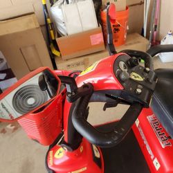 Red Scooter Needs Two Batteries 