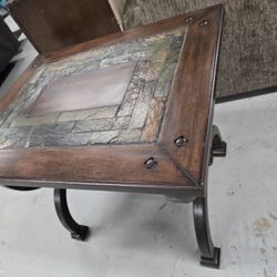 Entertainment stand and side coffee table