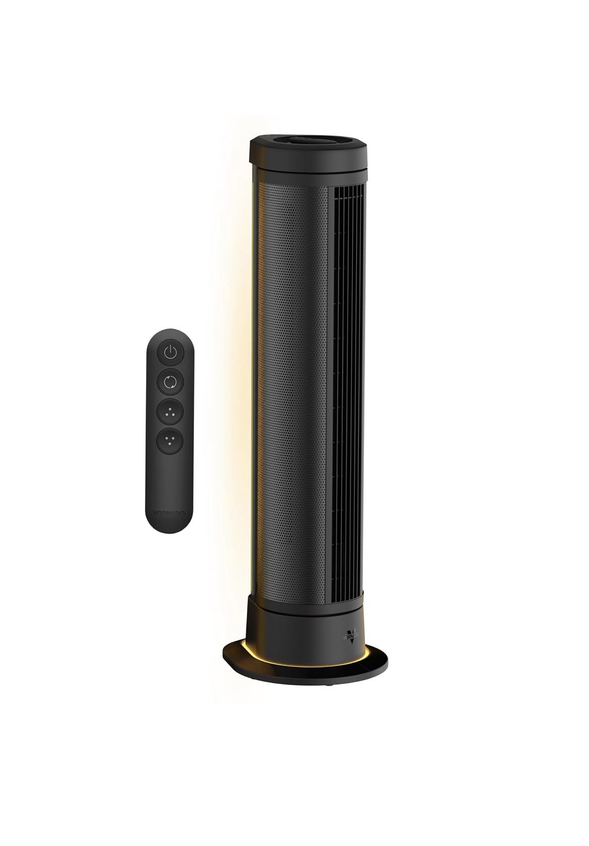 Vornado ARA Oscillating Tower Fan with Ambient Light and Remote, 40 Inch, Quiet Powerful Standing Fan, 5 Speeds, Touch Control, Illuminated Air Circul