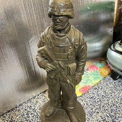 Front Door Soldier Statue