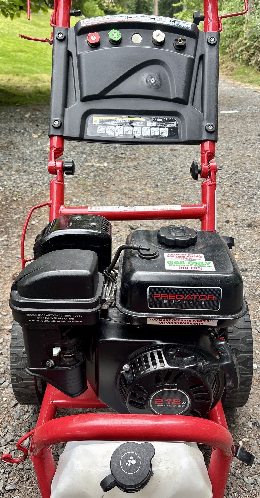 Predator 212cc Pressure Washer 