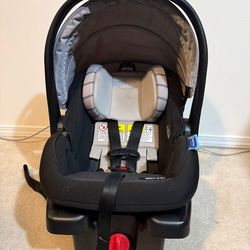 1 infant car seat and 1 base
