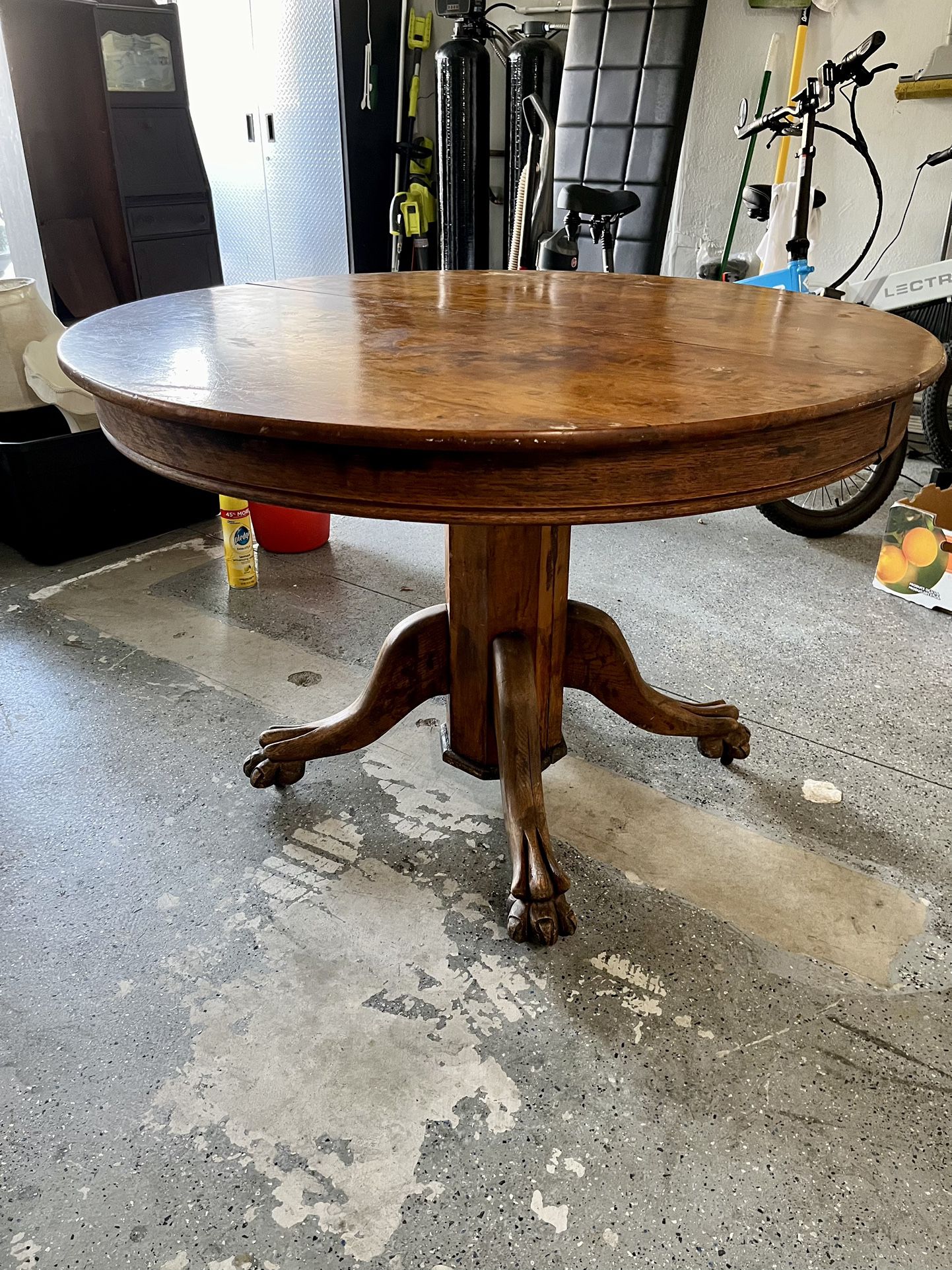 Antique Lion Claw Table
