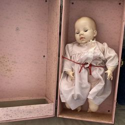 Old Doll & Doll Case