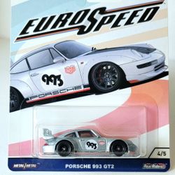 Hot Wheels Car Culture Euro Speed Porsche 993 GT2 Silver 