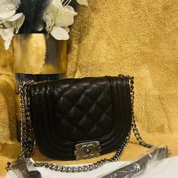 Fashion Small Cross Body Bag In Black Color 