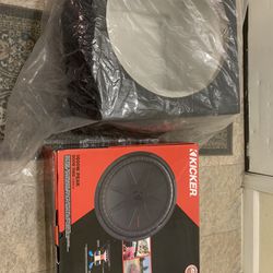 15”Kicker Subwoofer With Box Brand New