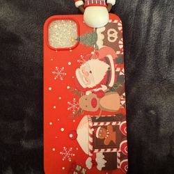 Cute 3D Doll Cartoon Christmas Deer Case For iPhone SE 2022 2020 8 7 14 13 12 Mini 11 Pro X XR XS Max 6 6S Plus Soft 