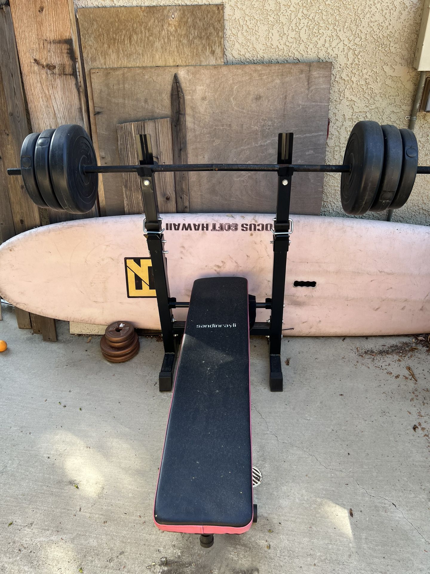 Bench Press Set with Weight