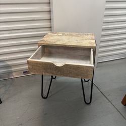 Rustic Nightstand Table