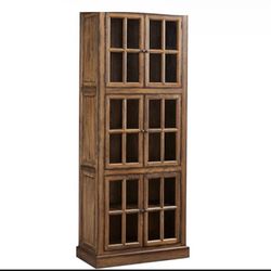 Furniture Classics Home Office Six Door Bookcase 82in x 34in x 17 in