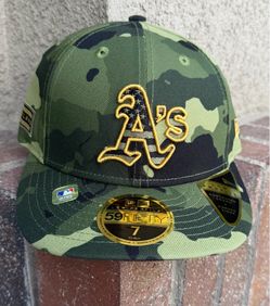 New Era Oakland A’s Fitted Camo Hat Size 7