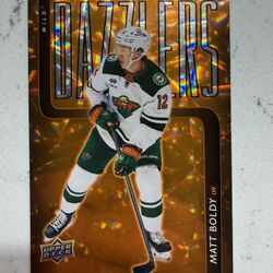 2025-26 Upper Deck Series 2 Matt Boldy Orange Dazzlers