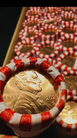 Bank Rolls: 2025-D Pennies (Brilliant Uncirculated)