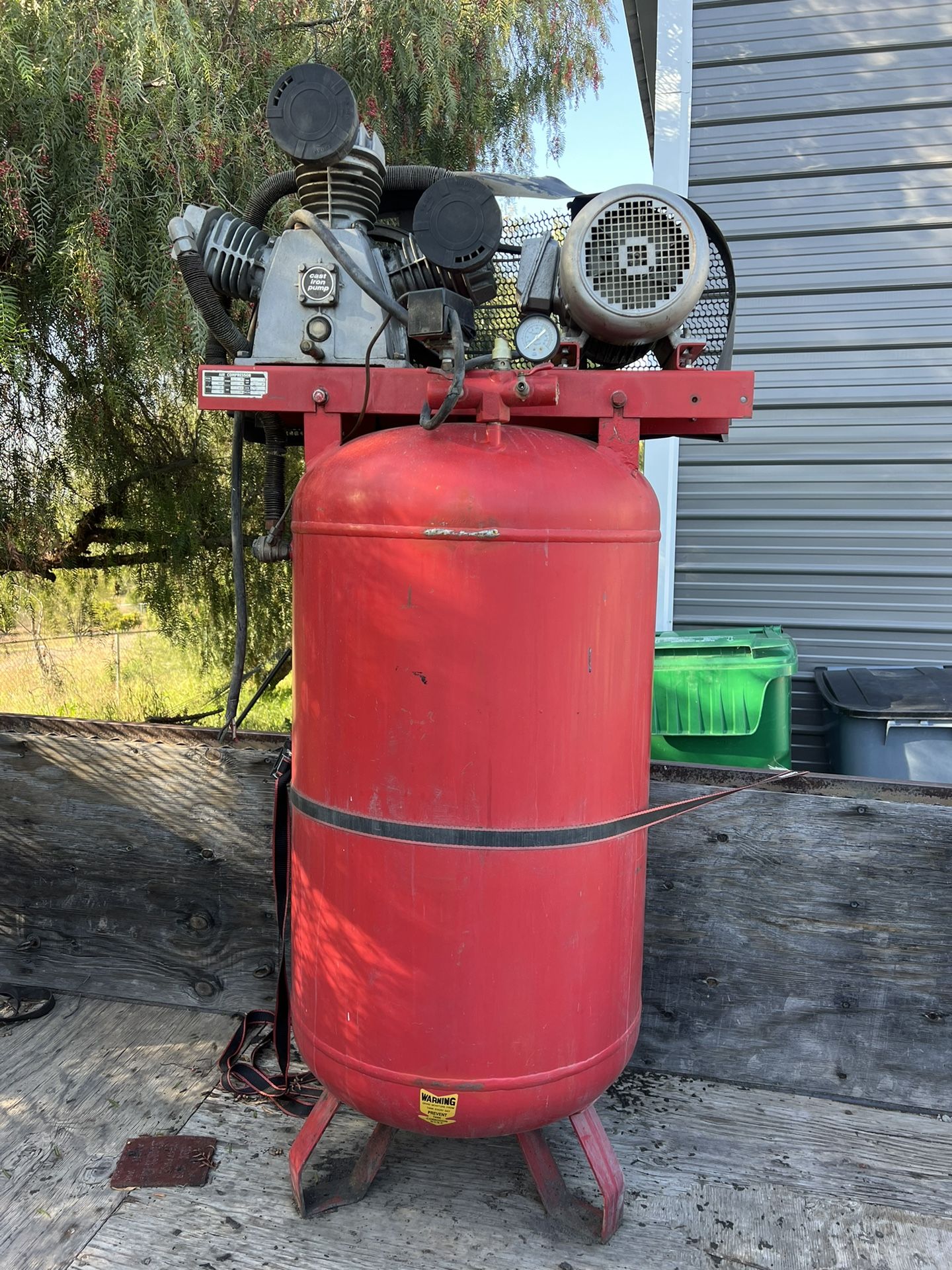 80 Gallon Shop Compressor 7-1/2 HP. 