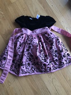 Pink and black 24 month dress. Could be used for Easter.