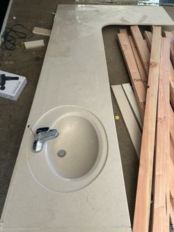 Bathroom counter tops and 2 luxury bedroom chairs