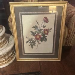 Flowers Print  In Frame 