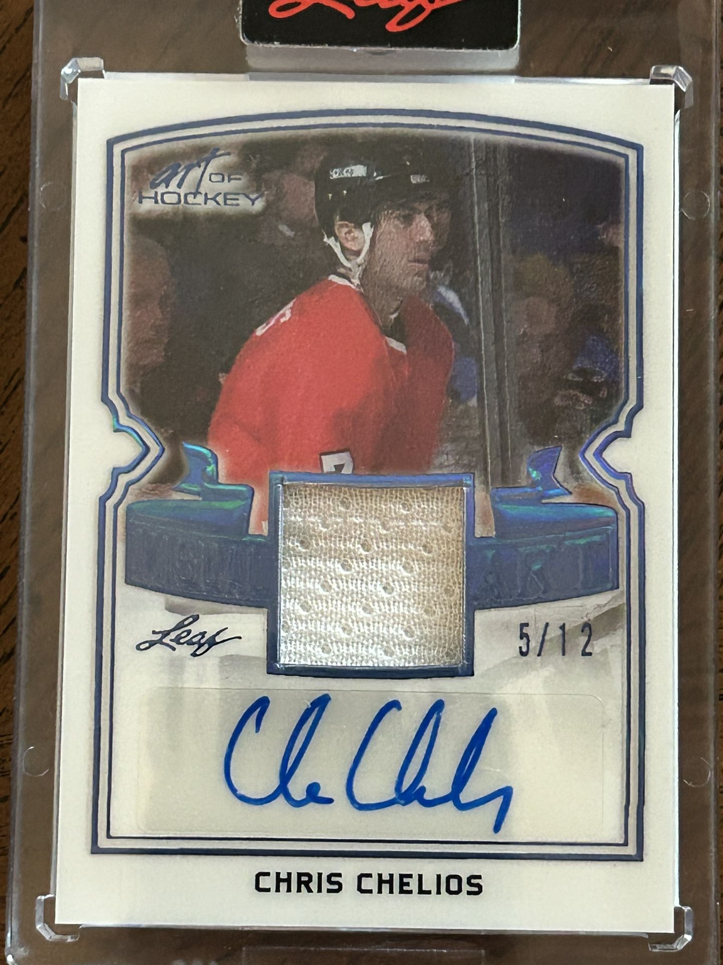 Hockey Card —> Chris Chelios Autograph And Patch /12