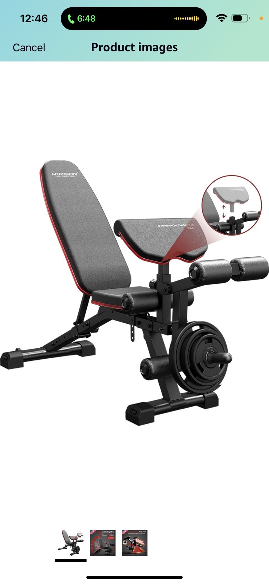 HARISON Adjustable Weight Bench with Leg Extension and Preacher Pad, Flat Incline Decline Exercise Bench for Home Workout Weight Training