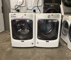MAYTAG XL CAPACITY WASHER DRYER ELECTRIC SET FREE DELIVERY