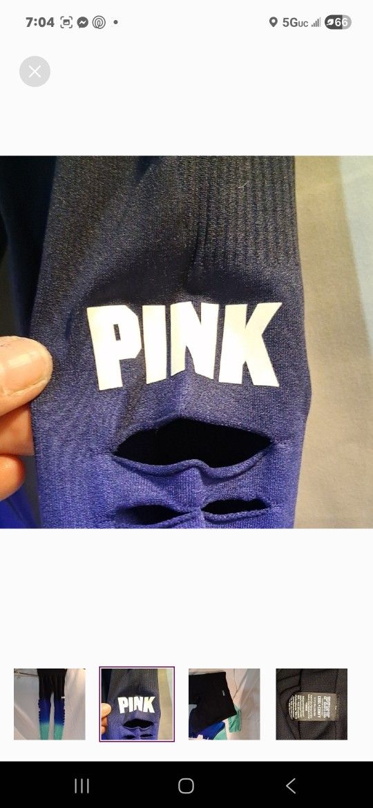 Pink leggings size xs