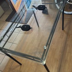 Glass Top Table 